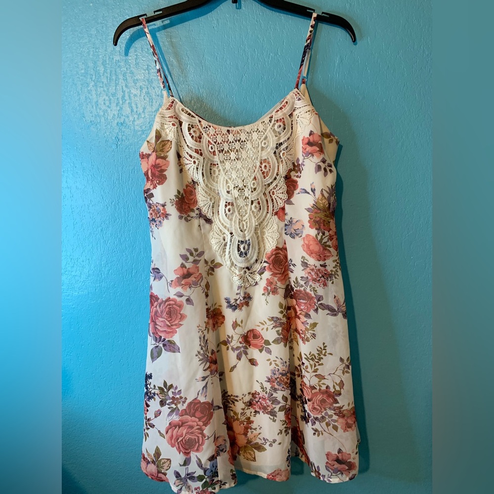 City Triangles Floral Flowy Mini Dress